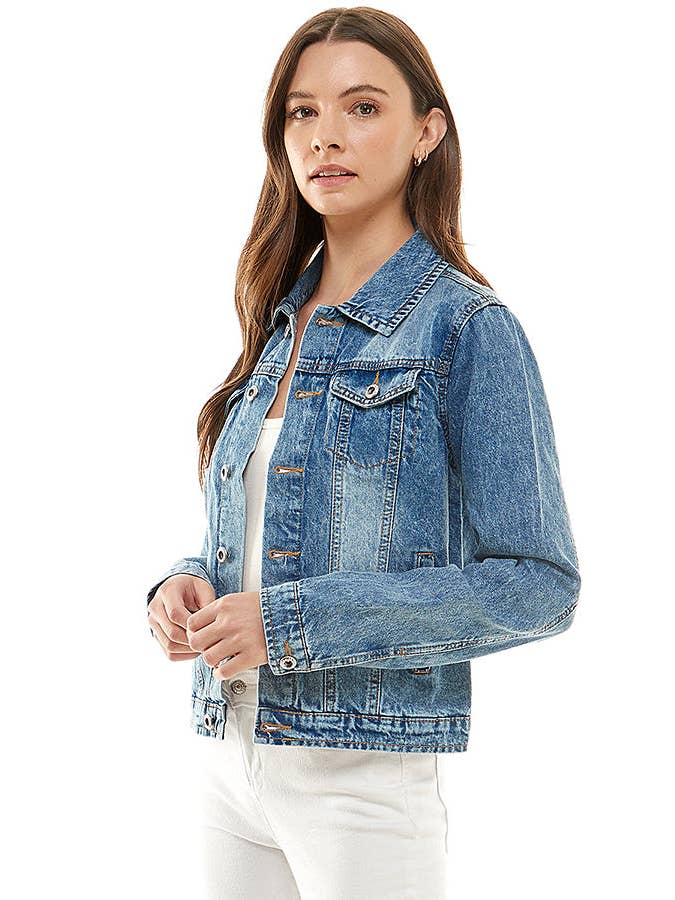 BLUE AGE - Wholesale Denim Jacket - Women's - Ladies  Casual Denim Jacket6