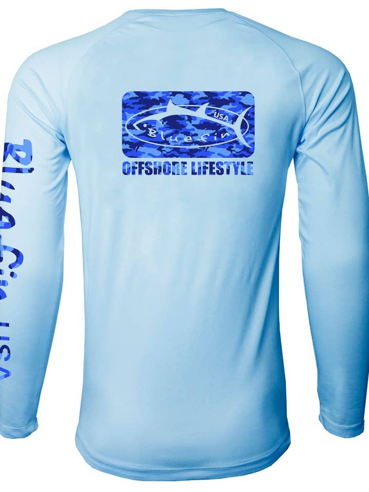 Microfibra-Spandex Antimicrobiano para Homem UPF 40+ Rashguard por atacado de Bluefin USA