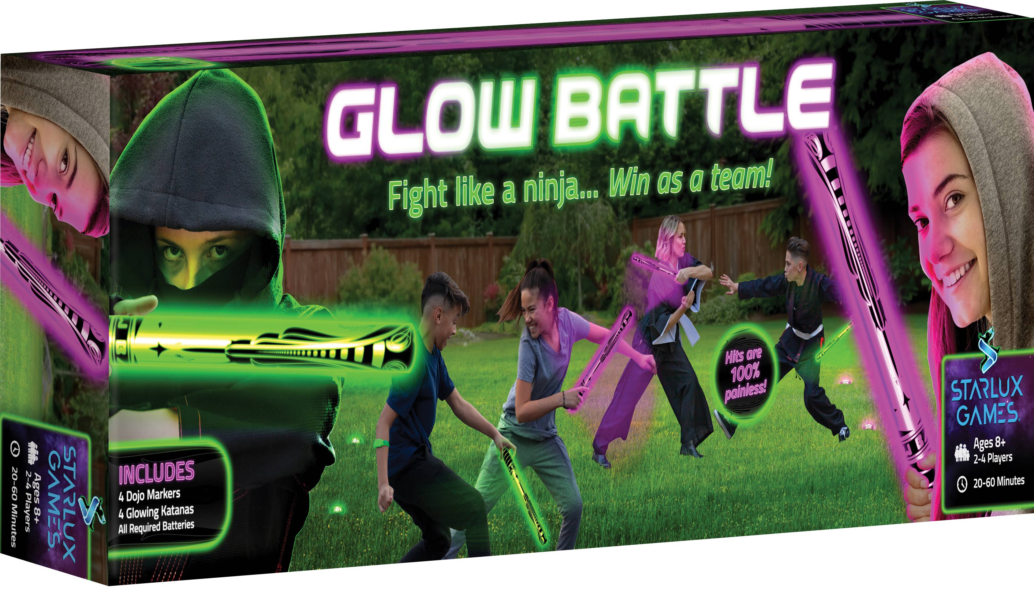 Starlux Games - Wholesale Light-up toy – Kids & baby - Glow Battle - A Glow in the Dark Ninja Toy & Sword Game