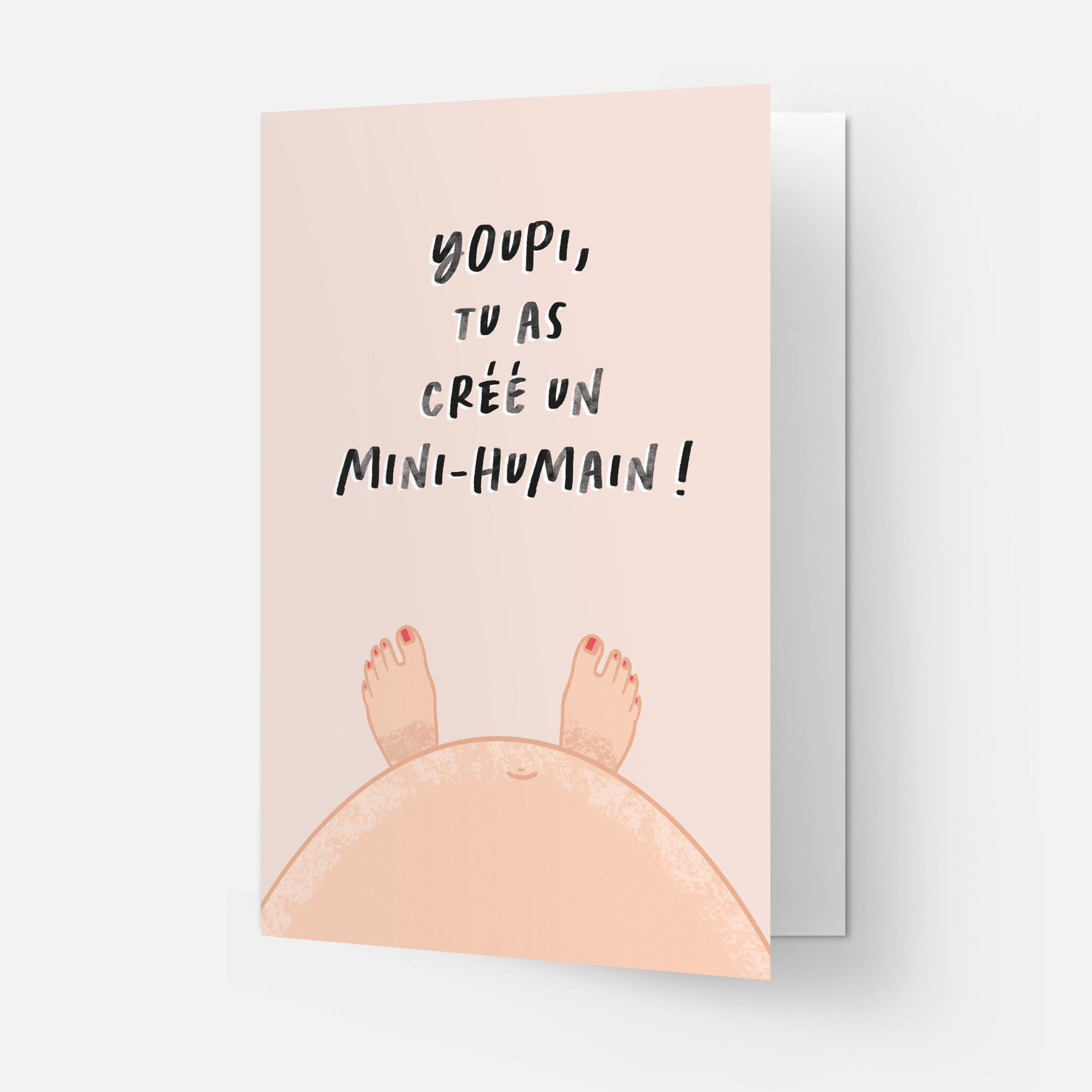 Kaart Blanche - Wholesale Baby Card - Tiny human greeting card (also in FR)5