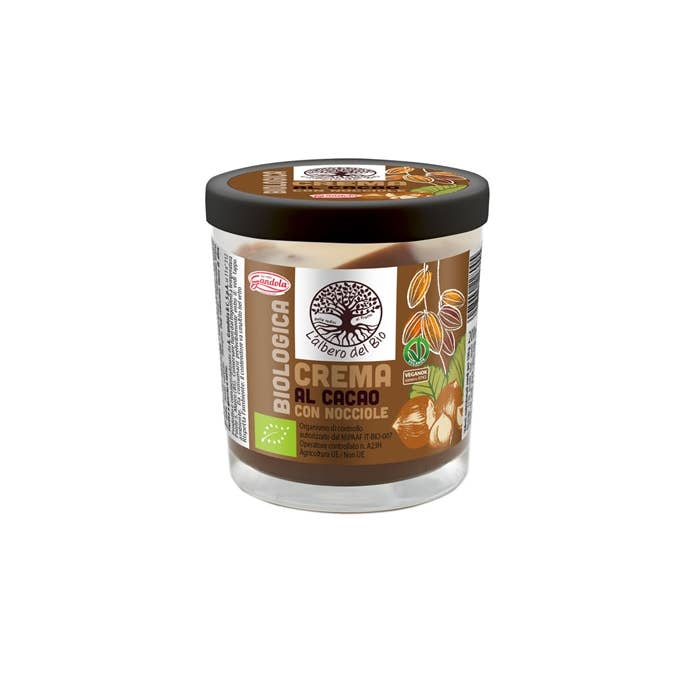 Stella Foods s.r.l. - Wholesale Nut Butter - L'ALBERO DEL BIO 14% Cocoa and Hazelnut Cream 200g