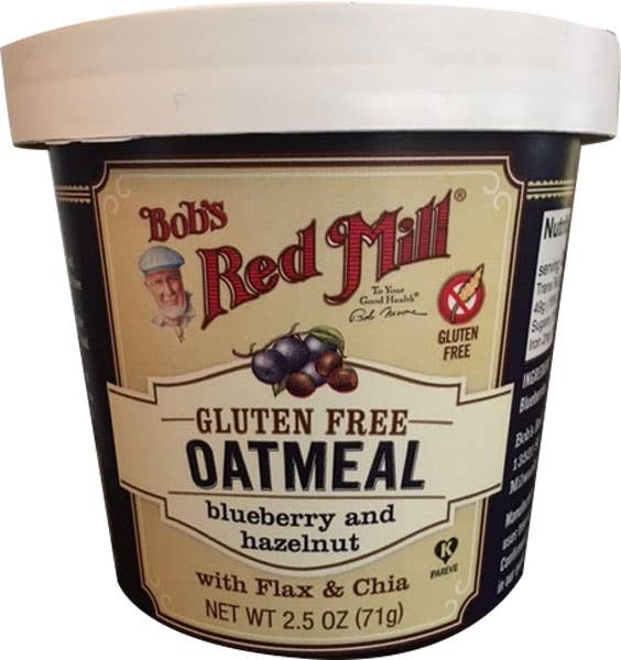 Hudson Meat Company - Wholesale Oats - OATMEAL BLUEBERRY HZLNT CUP GF    -    BOBS RED MILL0