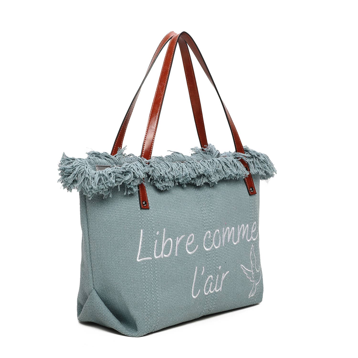 INES DELAURE – wholesale Tote bag – Women's – Zipped tote bag "Free as a bird"7
