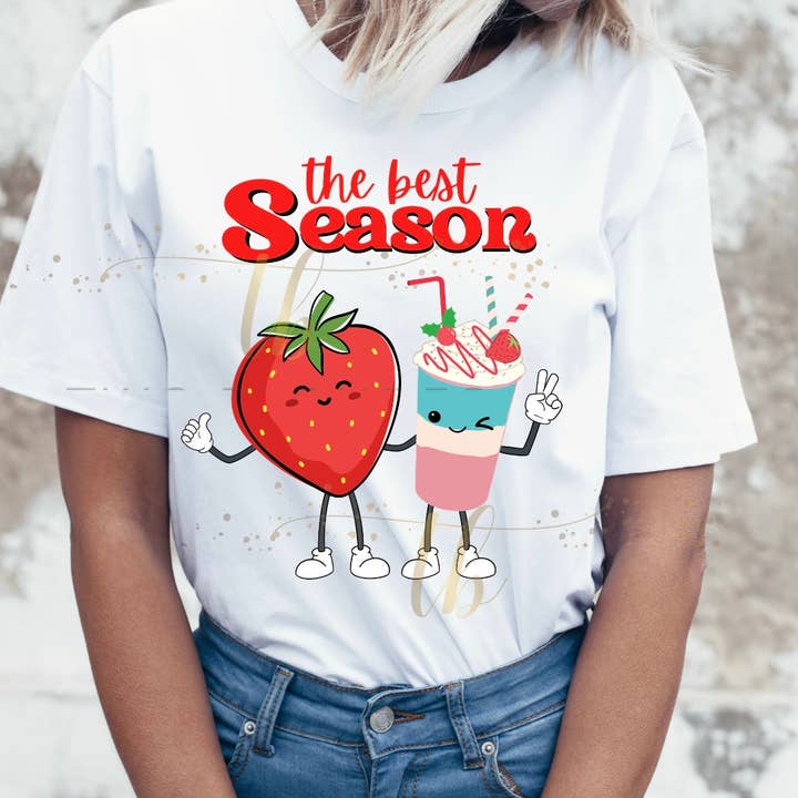 Retro Berry Strawberry Festival Grafisk Tee för wholesale av TB & Co.