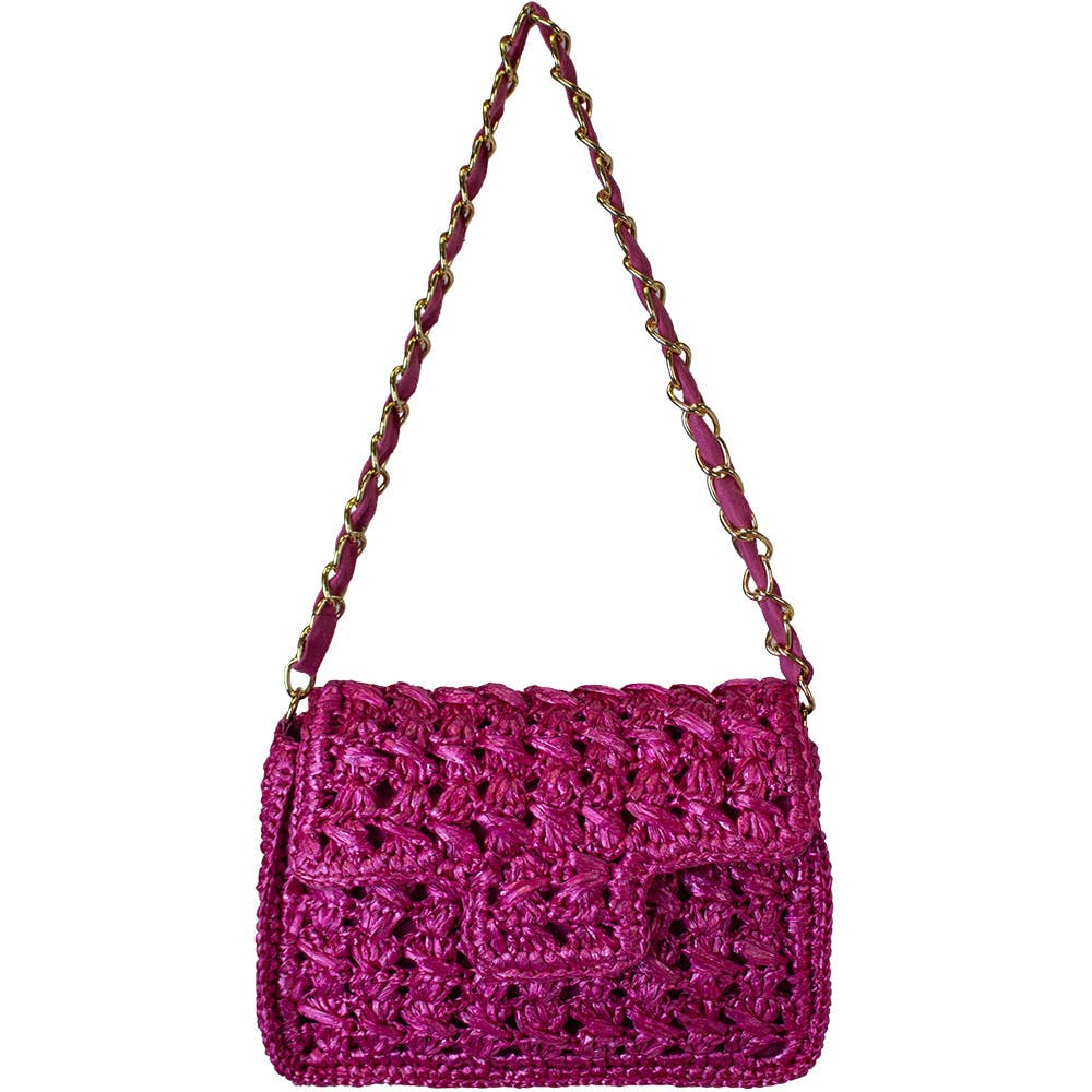 Pizzazz, Inc. - Wholesale Shoulder Bag - Women's - HANDMADE RAFFIA SHOULDER BAG4