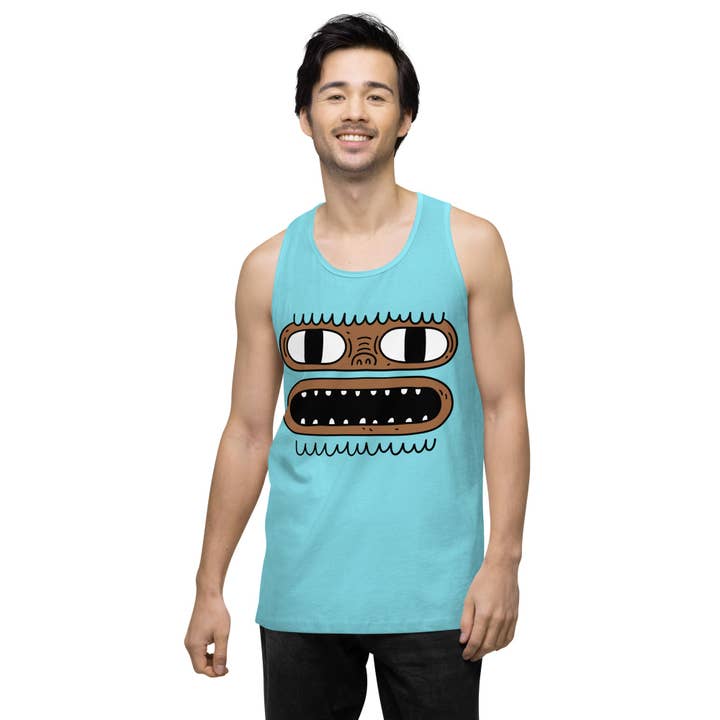 YetiFace-Men’s premium tank top for wholesale by North Beast