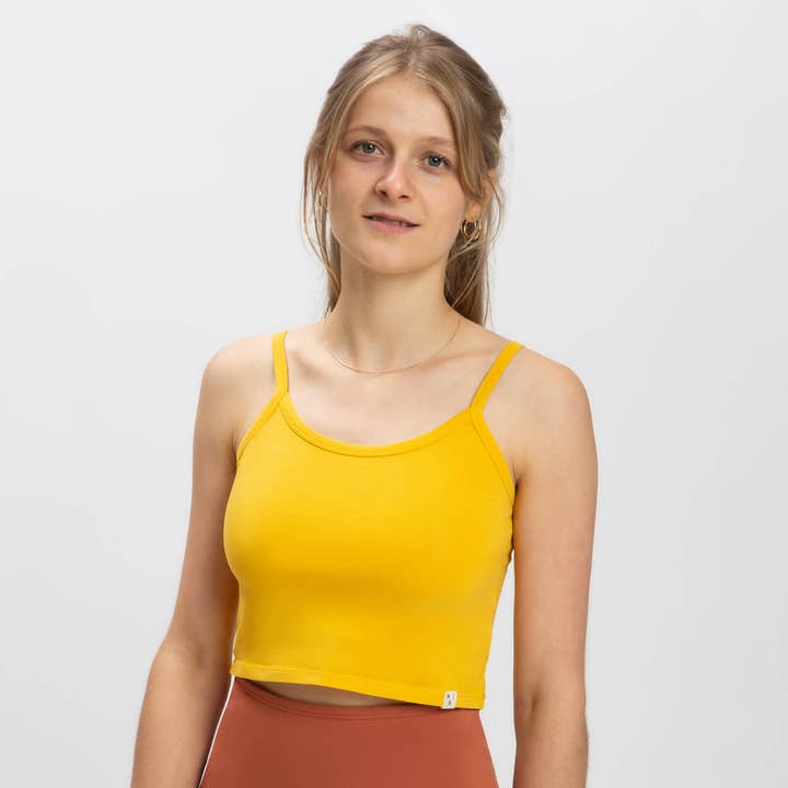 Basic Crop Top mimosa for wholesale by Matona