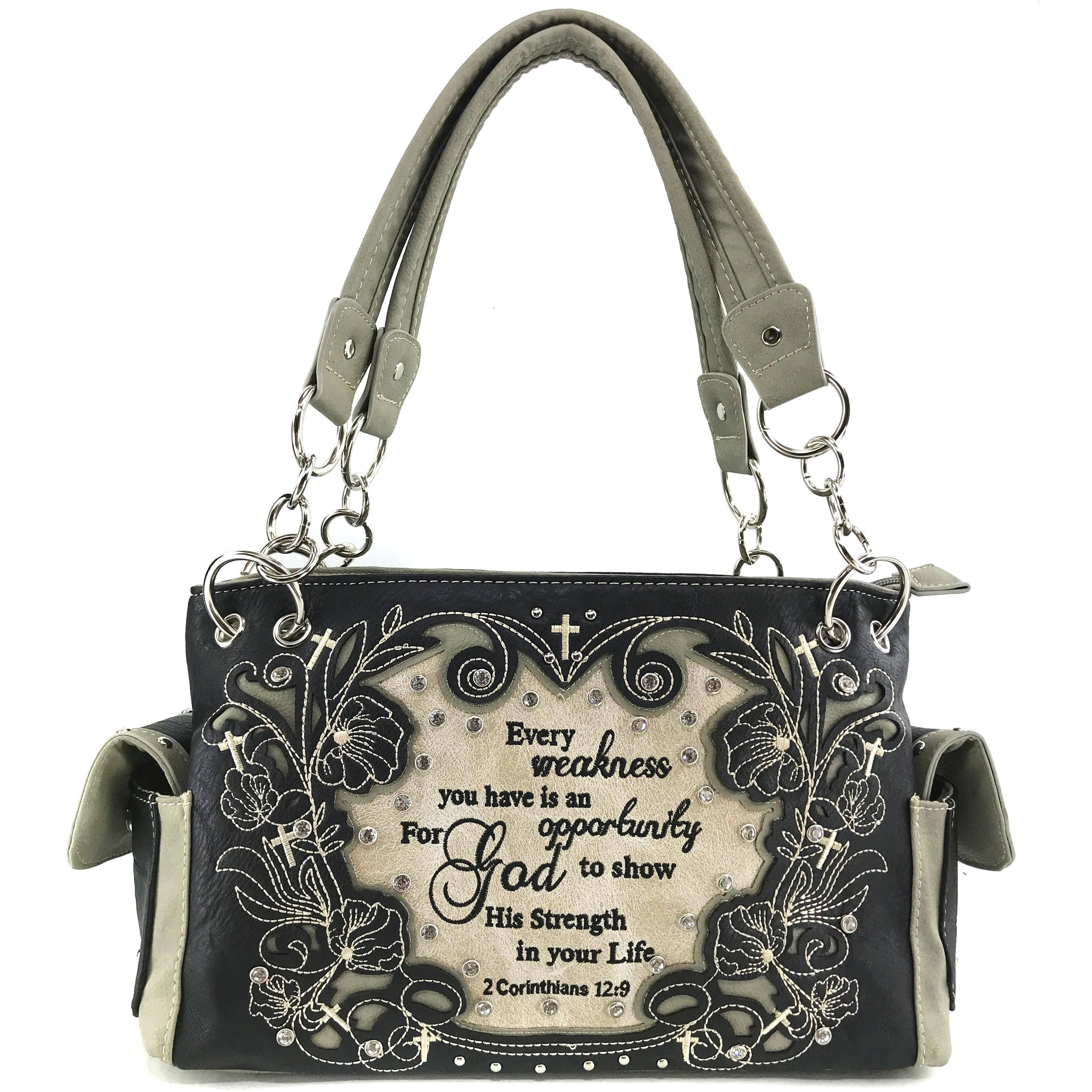 Lunar Deer - Wholesale Shoulder Bag - Women's - Bible Verse 2 Corinthians Western Women's Handbag Purse1