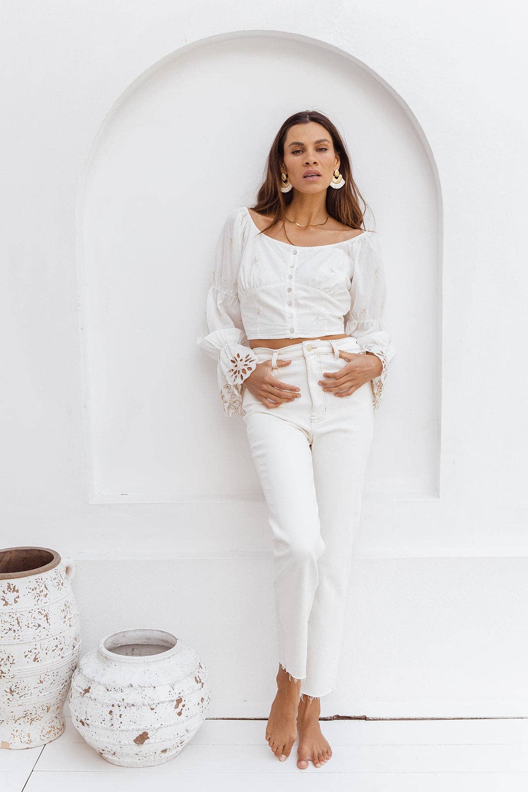 I AM PYLGRYM - Wholesale Blouse - Women's - Diva Schiffli Blouse4