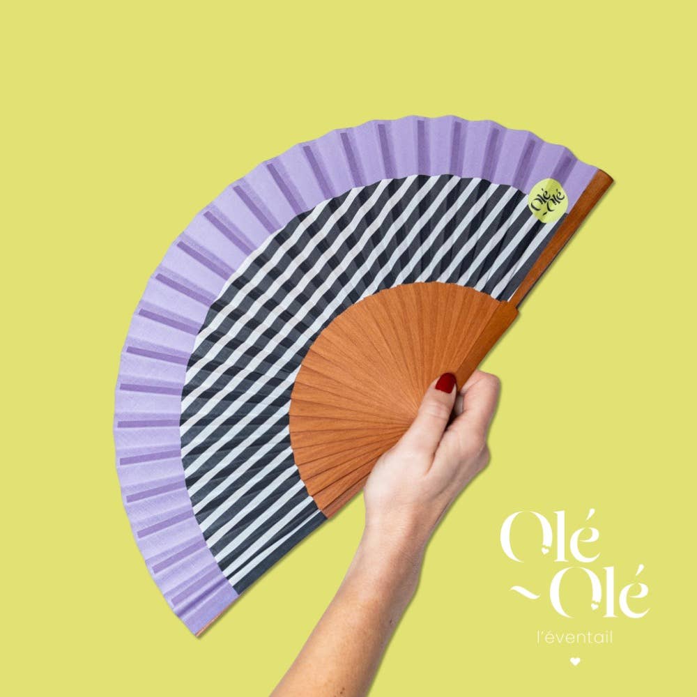 Olé-Olé - Vente Éventail - Éventail Horizon Mauve5