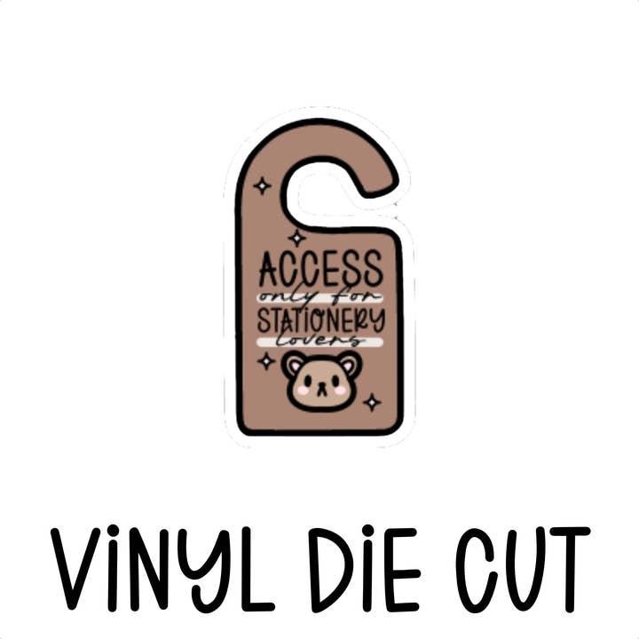 ZUGANG NUR FÜR SCHREIBWAREN-LIEBHABER, Vinyl-Stanzung für den Großhandel von AubrielBoutique