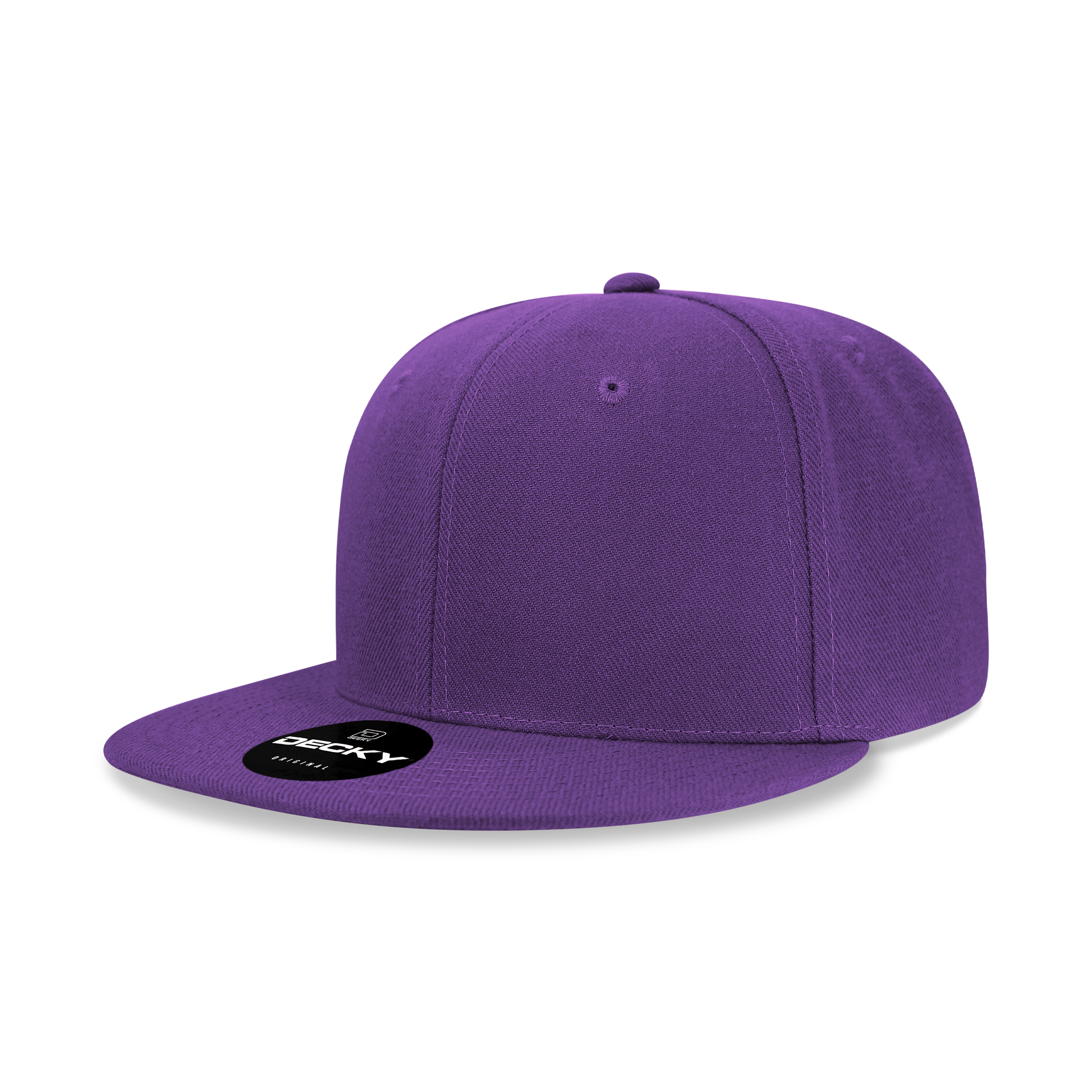 The Park Wholesale - Wholesale Flat Brim Cap - Men's - Decky 6020 - High Profile 6 Panel Snapback, Flat Bill Hat - 602067