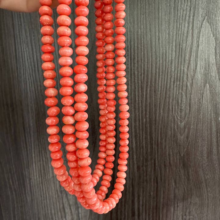 Anokhi Green | Handmade Gemstone Jewelry - Wholesale Beaded/Pearl Necklace - Coral Necklace | Pink Summer Beaded Jewelry | Clasp Necklace2