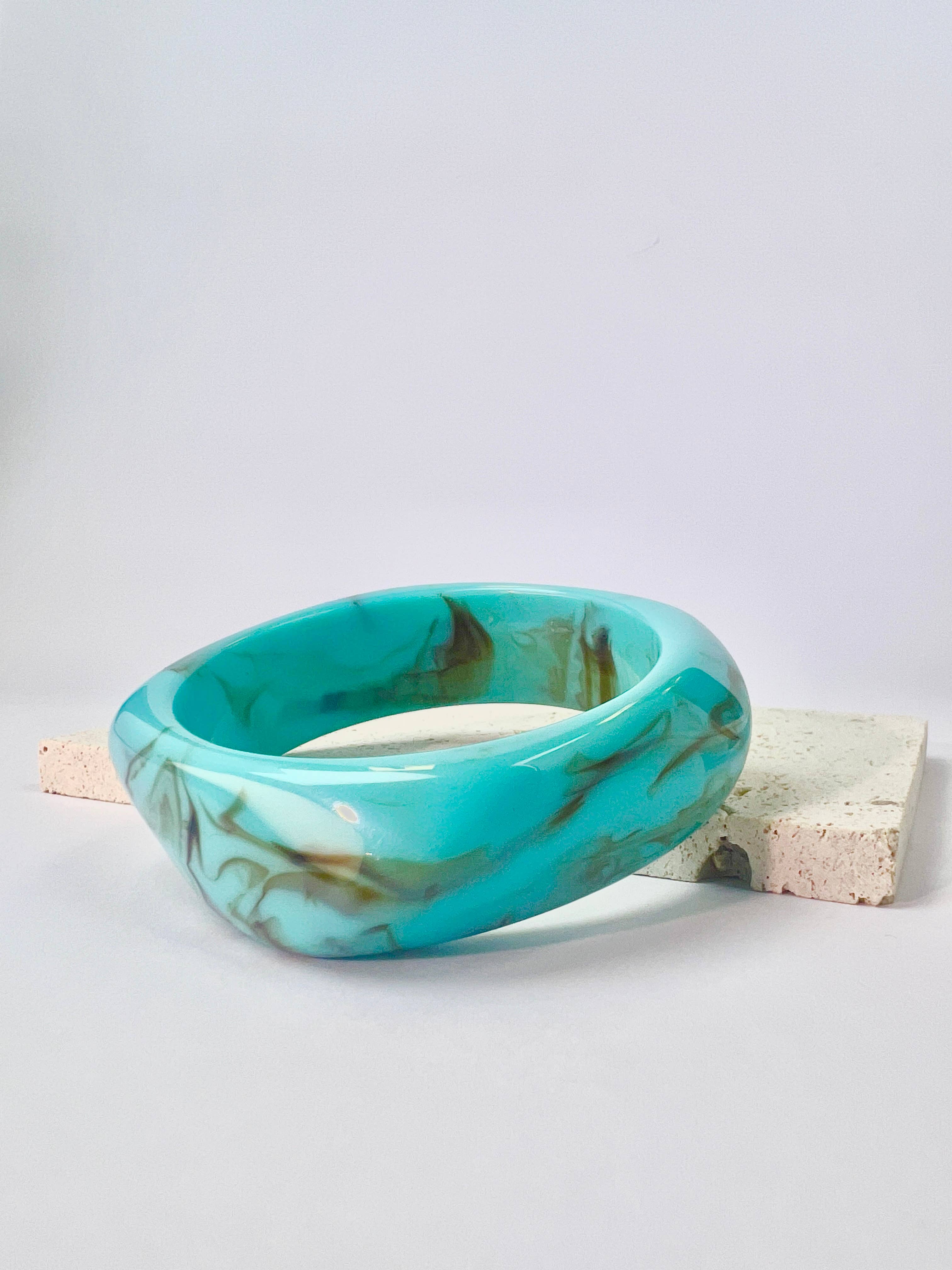 COSMOS - Wholesale Bangle Bracelet - Marble-effect resin bangle bracelet10