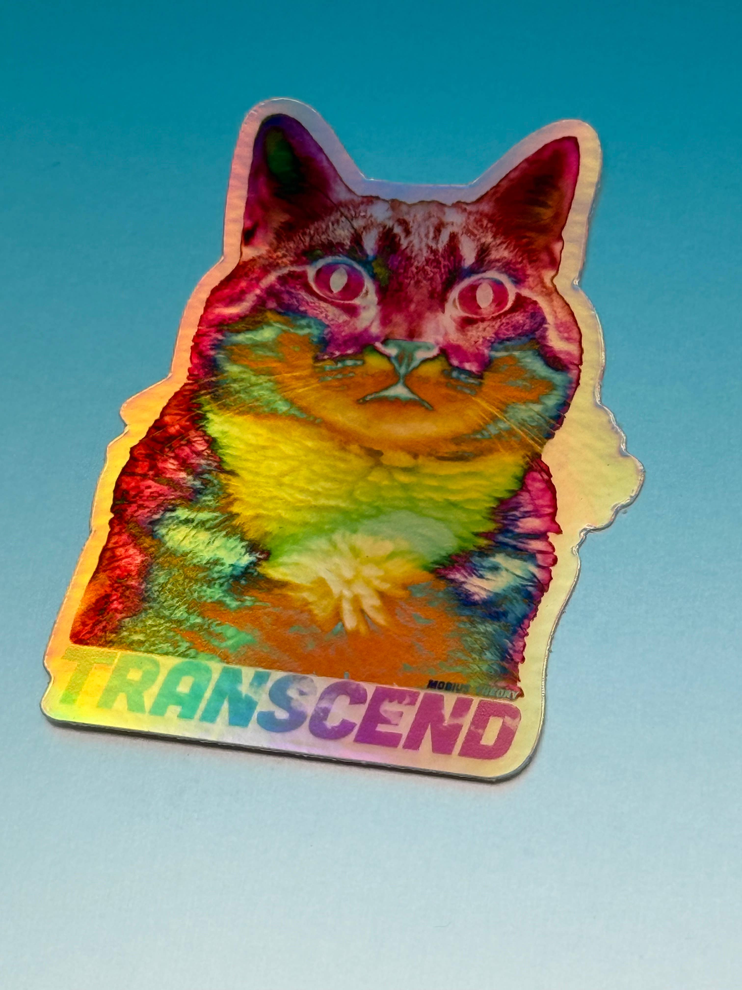 Mobius Theory - Wholesale Sticker - Holographic Psychedelic TRANSCEND 3.5" Die Cut Sticker2