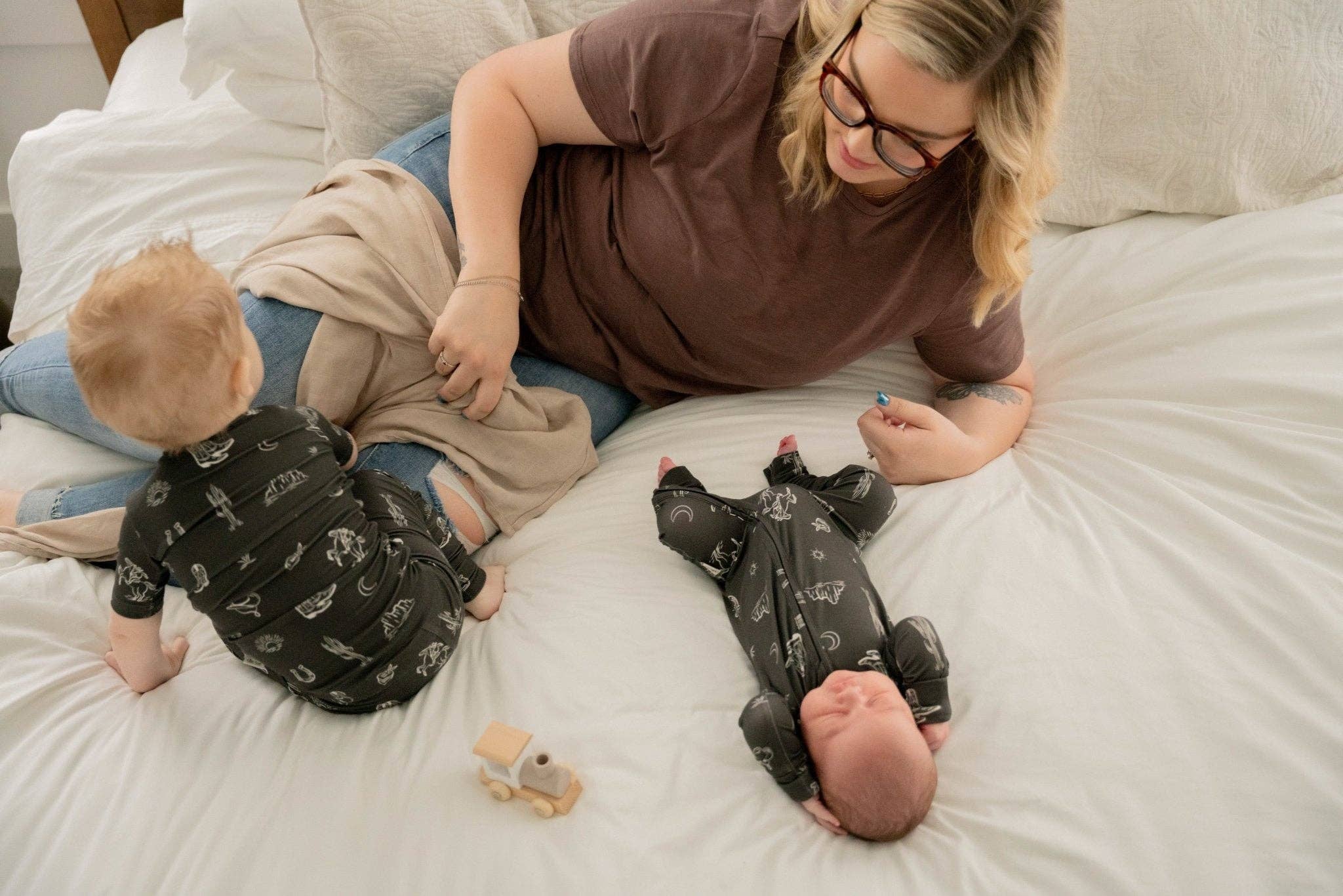 Ellie Sue - Vente Haut et bas de pyjama – enfant - Ensemble de pyjama occidental 2 pièces5