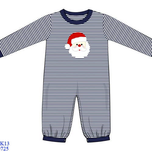 Beck & Gray - Wholesale Jumpsuit - Baby - SANTA APPLIQUE ROMPER0