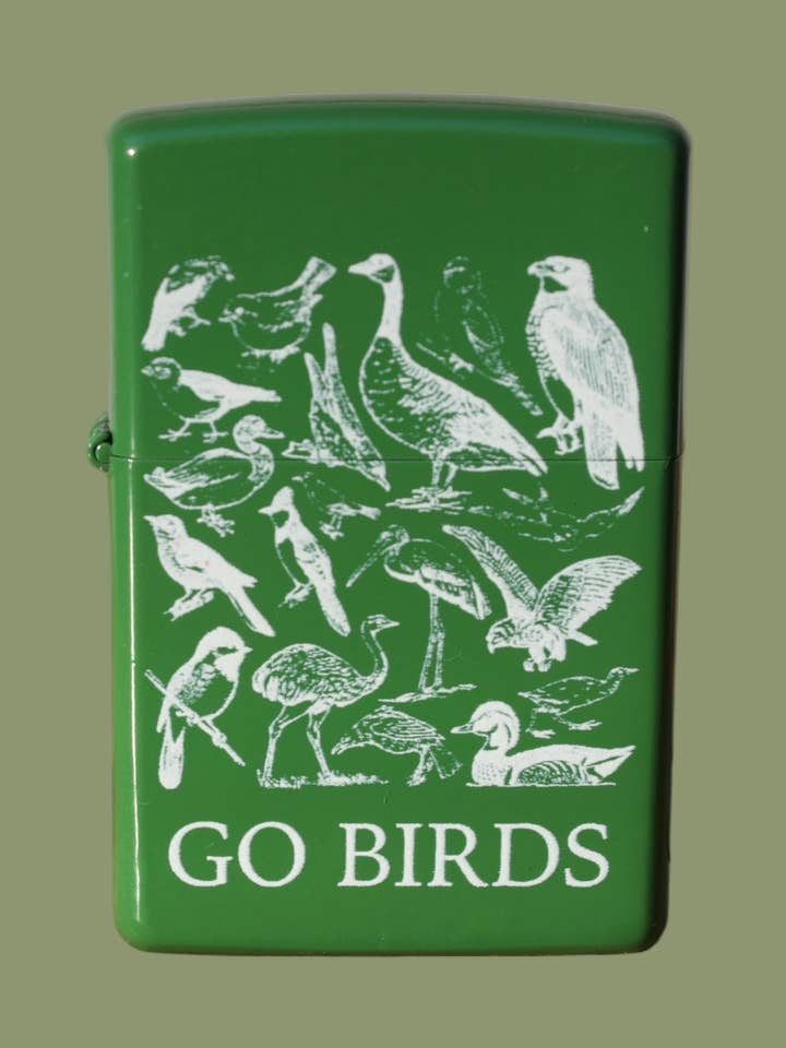 Go Birds Refillable Lighter for wholesale by Dainty Studios
