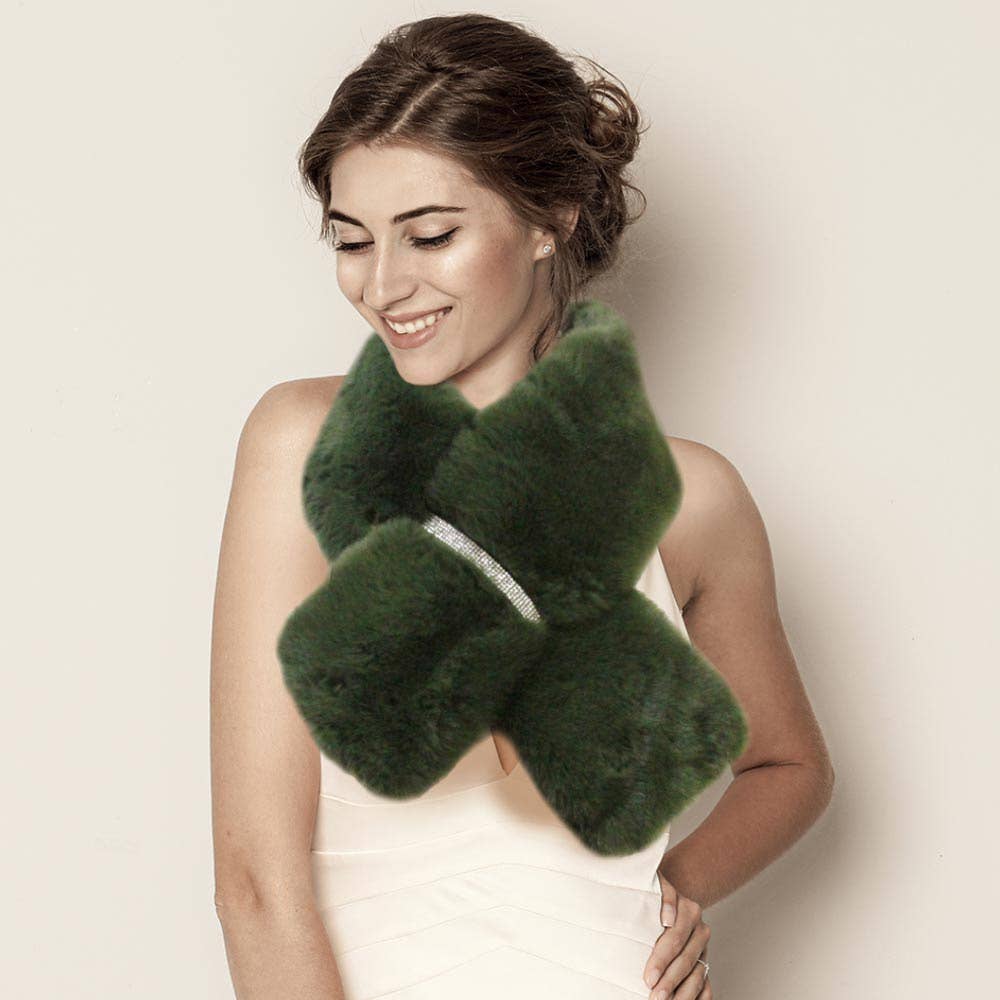 Sensibling Corp. - Vente Écharpe – femme - Écharpe en fausse fourrure14