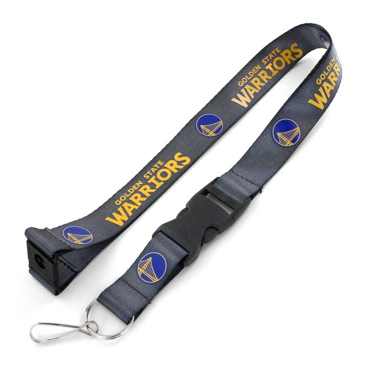 Aminco USA - Wholesale Lanyard - Unisex - NBA Golden State Warriors Team Lanyard, Charcoal