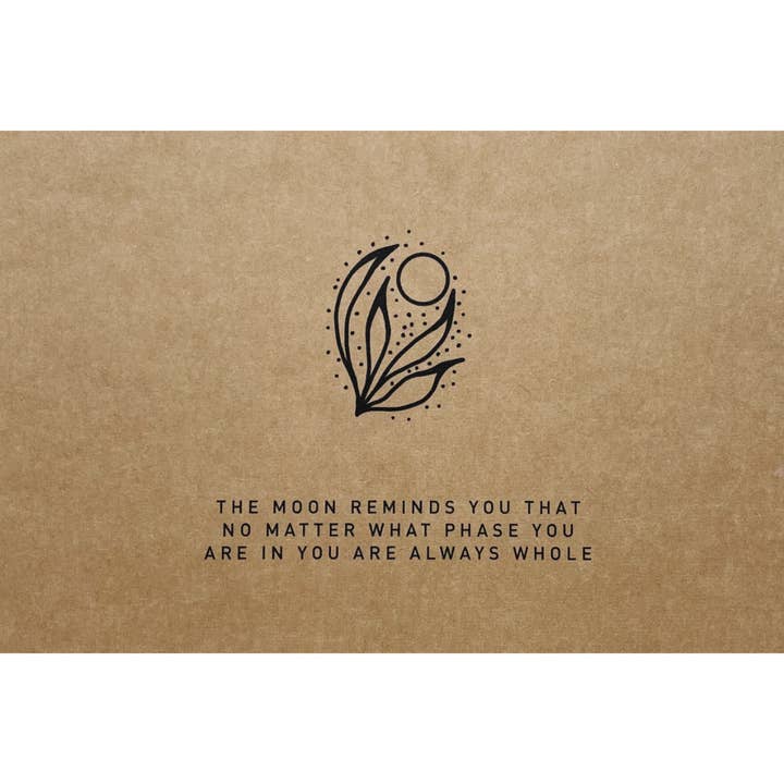 Cartolina in cartone di pasta di legno - La luna ti ricorda per la vendita all'ingrosso da parte di OAY.PAPER