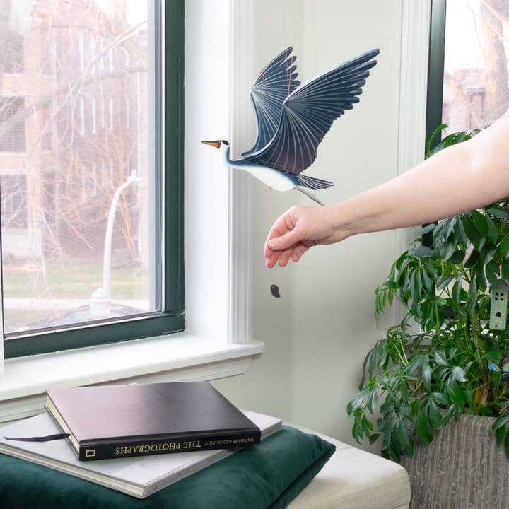 Tulia's Artisan Gallery - Wholesale Mobile - Blue Heron Flying Bird Mobile