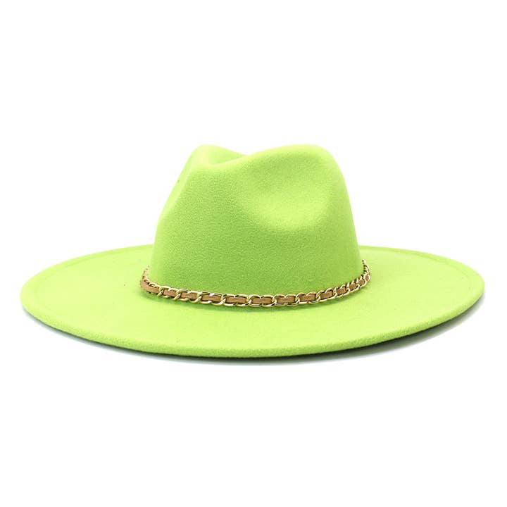 Suzie Q USA - Wholesale Fedora - Women's - Camel Chain Big Brim Peach Heart Top Hat12