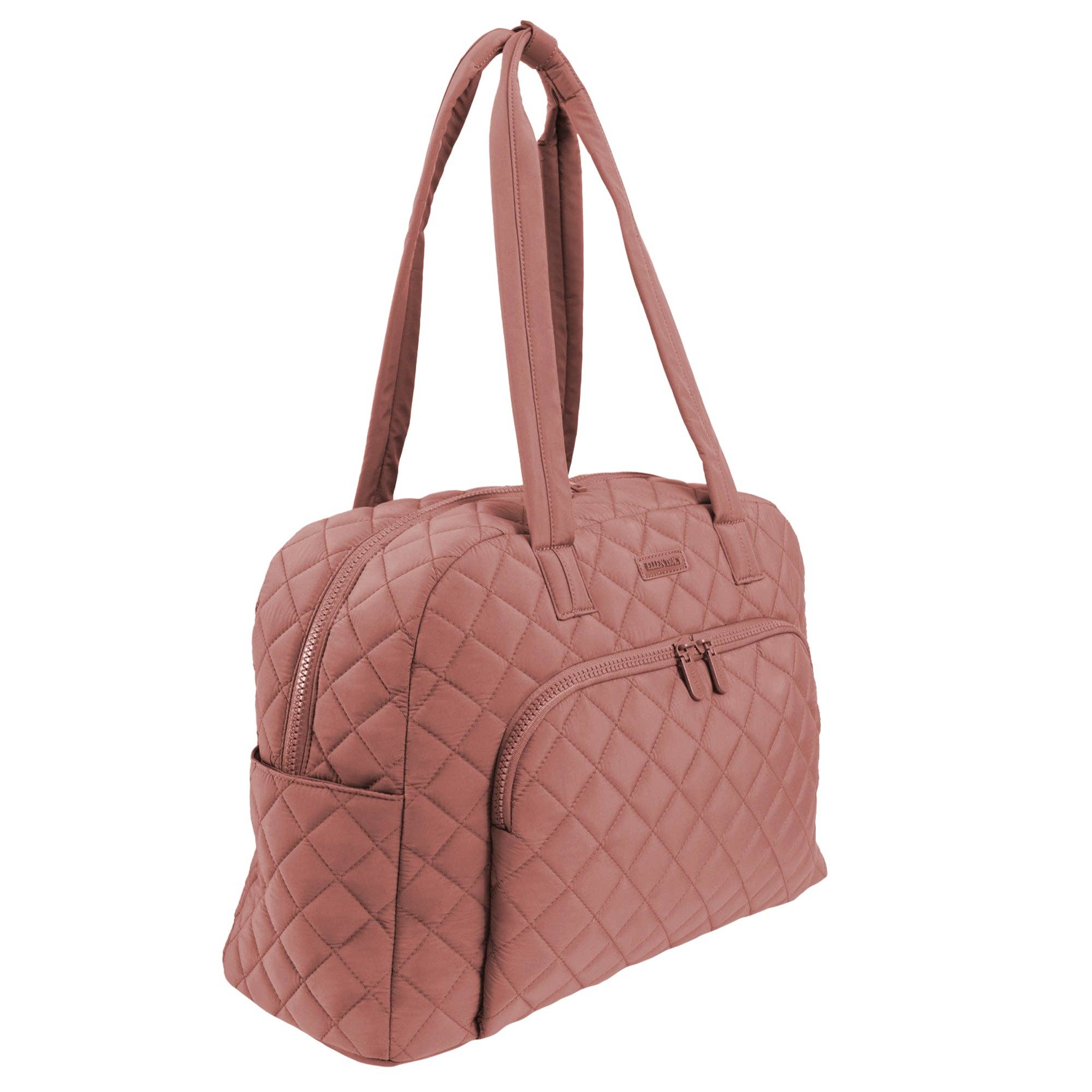 Magid - Wholesale Weekender Bag - Women's - Ellen Tracy 20 Inch Diamond Nylon Quilted Travel Duffel20