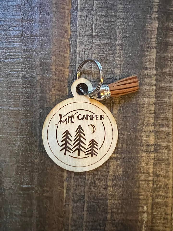 Glade Campister nøglering for engroshandel hos M&H Custom Crafts, Gifts, & Designs