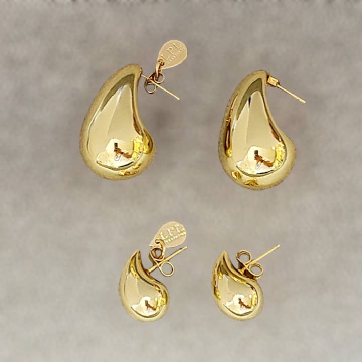 Chunky Gold Earrings for wholesale by LPL Creations