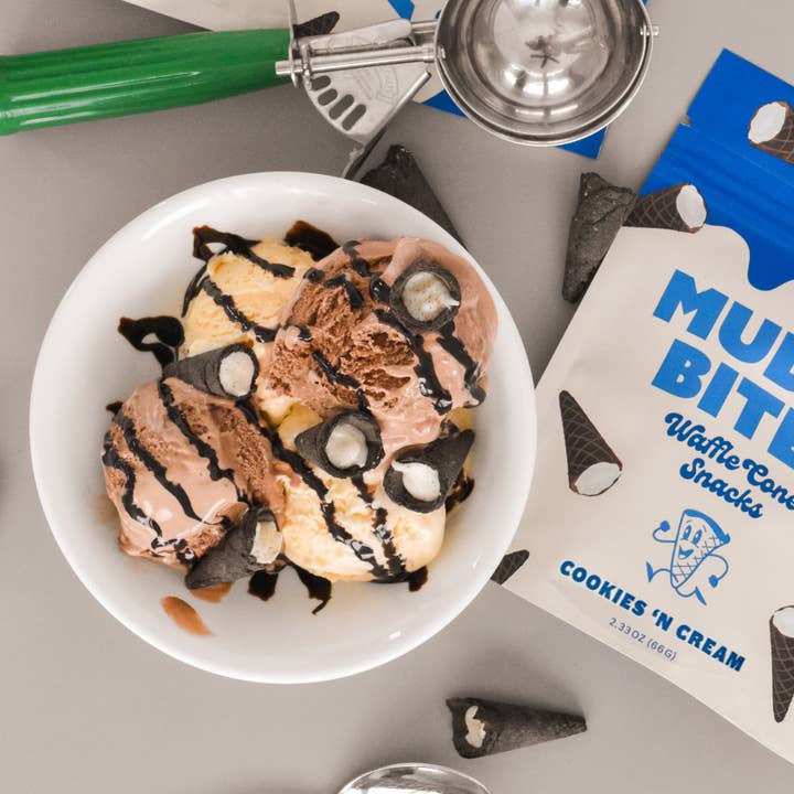Muddy Bites - Wholesale Cookie - Cookies 'N Cream Waffle Cones Snacks