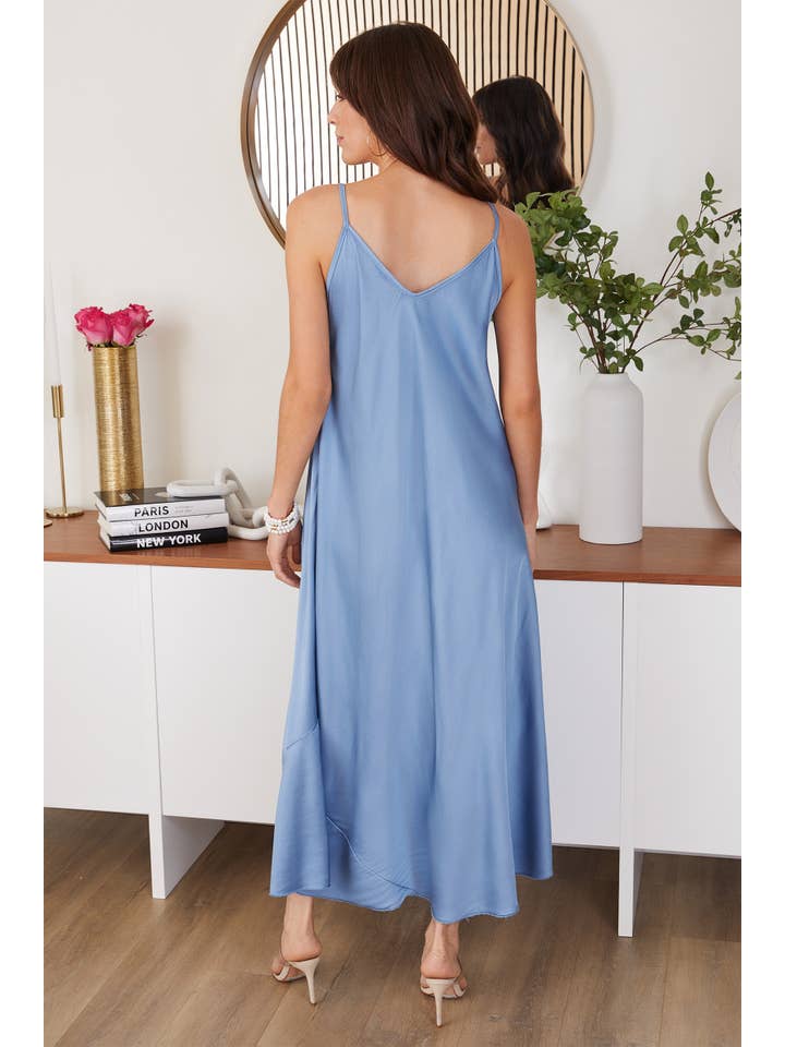 MILIO MILANO - Wholesale Dress - Women's - SOLID VISCOSE SLIP DRESS (21.1956/224021-SOLID)6