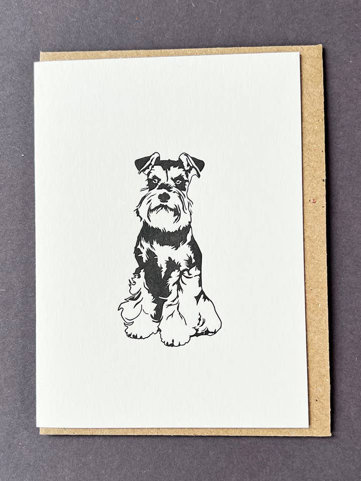 Zwergschnauzer-Karte für den Großhandel von Penguin Ink