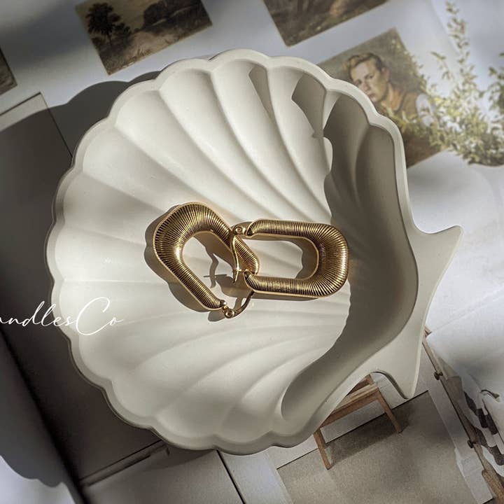 CandlesCo Australia - Wholesale Jewellery dish - Shell Trinket Dish Handmade Home Decor0