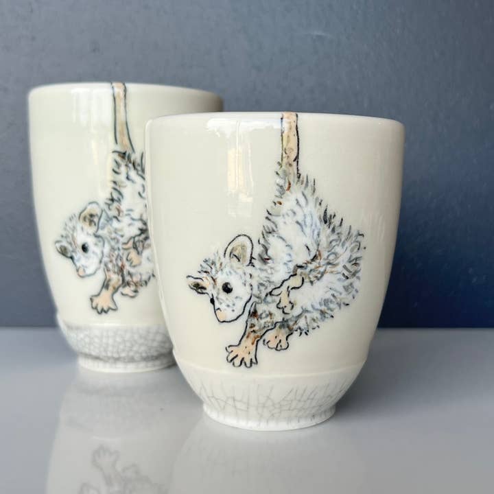 Lucy Nilan Studios - Wholesale Drinking Glass/Cup - Possum Tumblers4