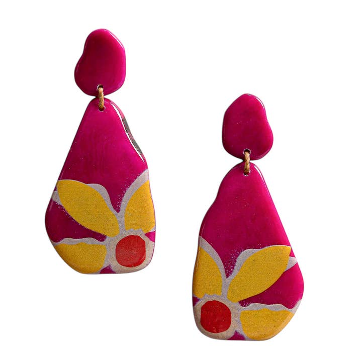 Boucles d'oreilles Mara pour la vente par Organic Tagua Jewelry