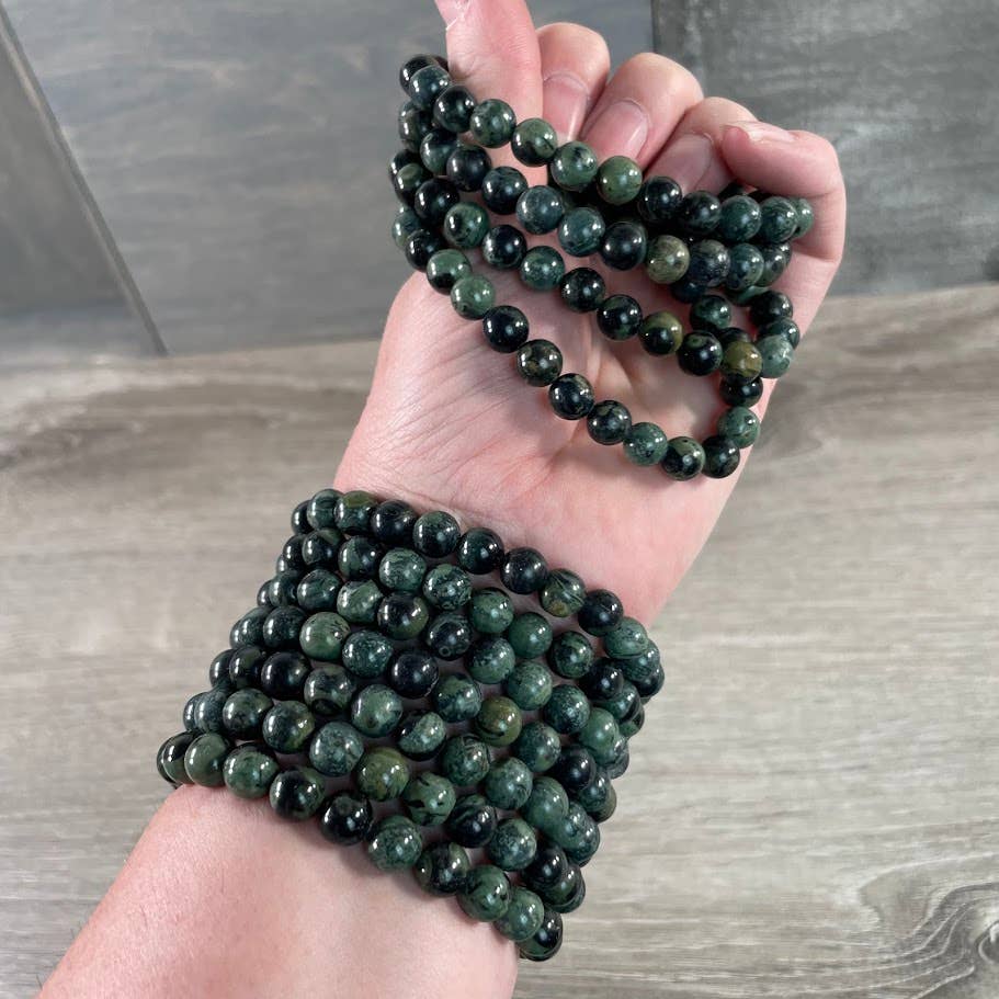 Keystone Crystals - Wholesale Beaded Bracelet - 8mm Round Gemstone Beaded Bracelets – Assorted Crystals Bulk24