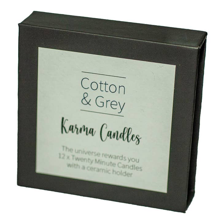Bougies Karma pour la vente par Cotton & Grey