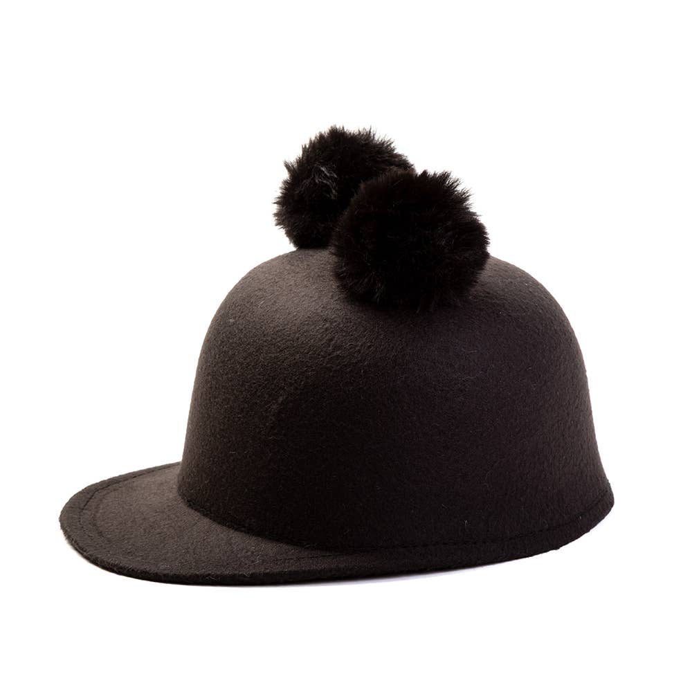 IKILIFE S.L - Wholesale Beanie - Kids - Girl's Hat with 2 Pompoms and Visor - 2 Colors0