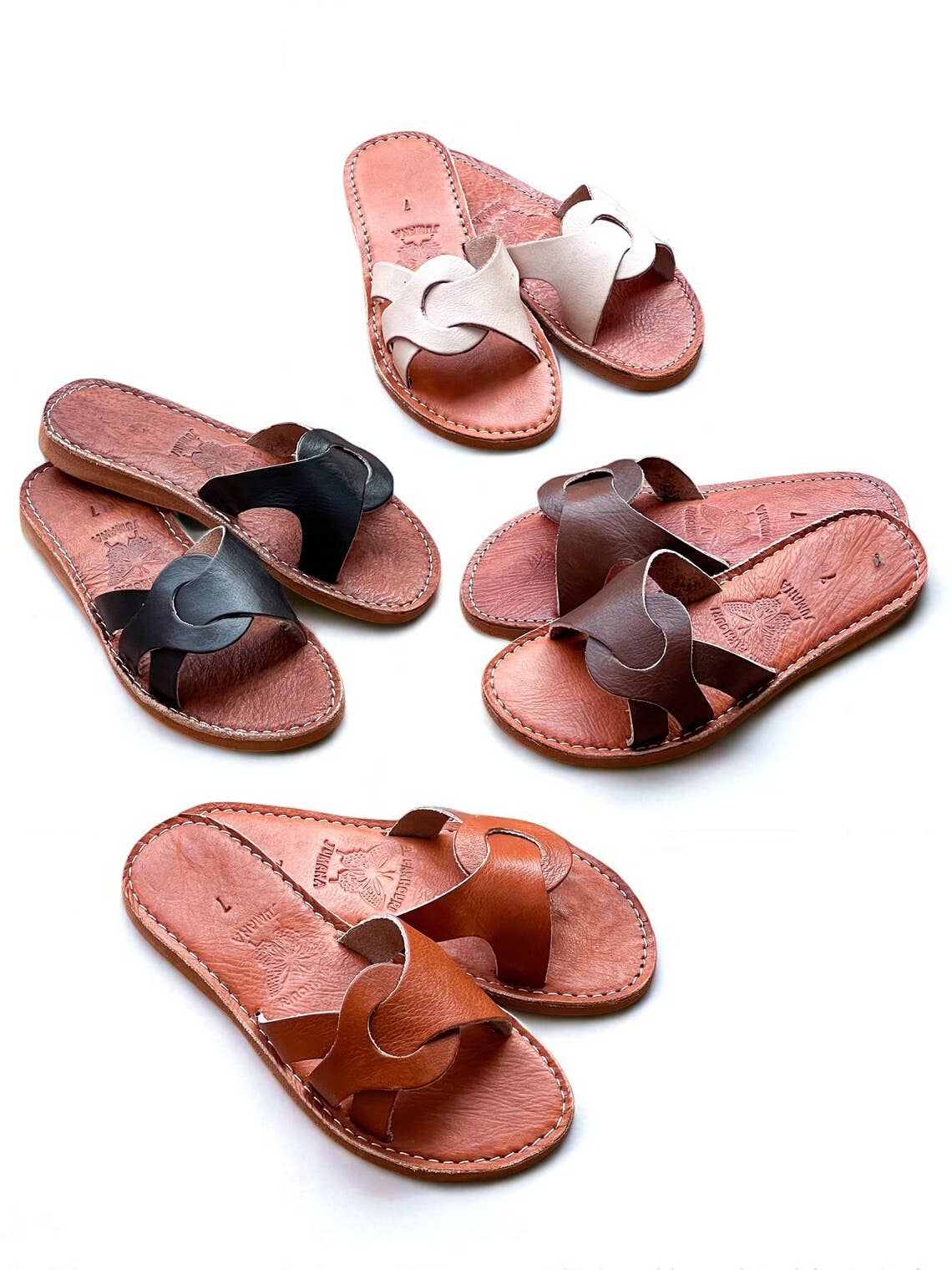 HandmadeBestSeller – wholesale Sandals – Women's – Leather Slide Sandals – Handmade Moroccan Slippers4