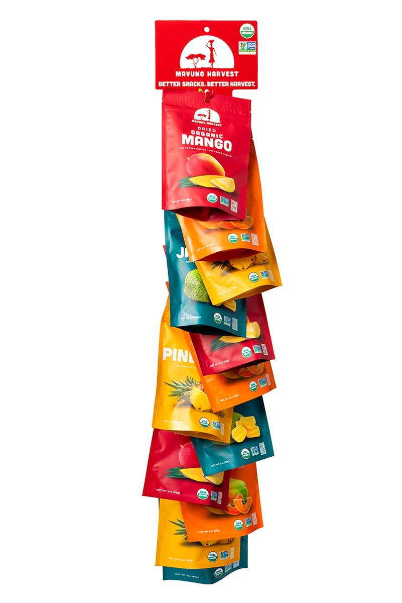 Mavuno Harvest Organics - Wholesale Retailer Display - Food & Drink - Clip Strip1
