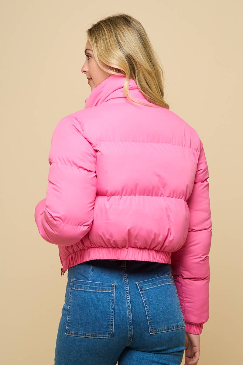 ANWND – Puffer Jacket - Mulher por atacado – Jaqueta Puffer Curta Acolchoada3