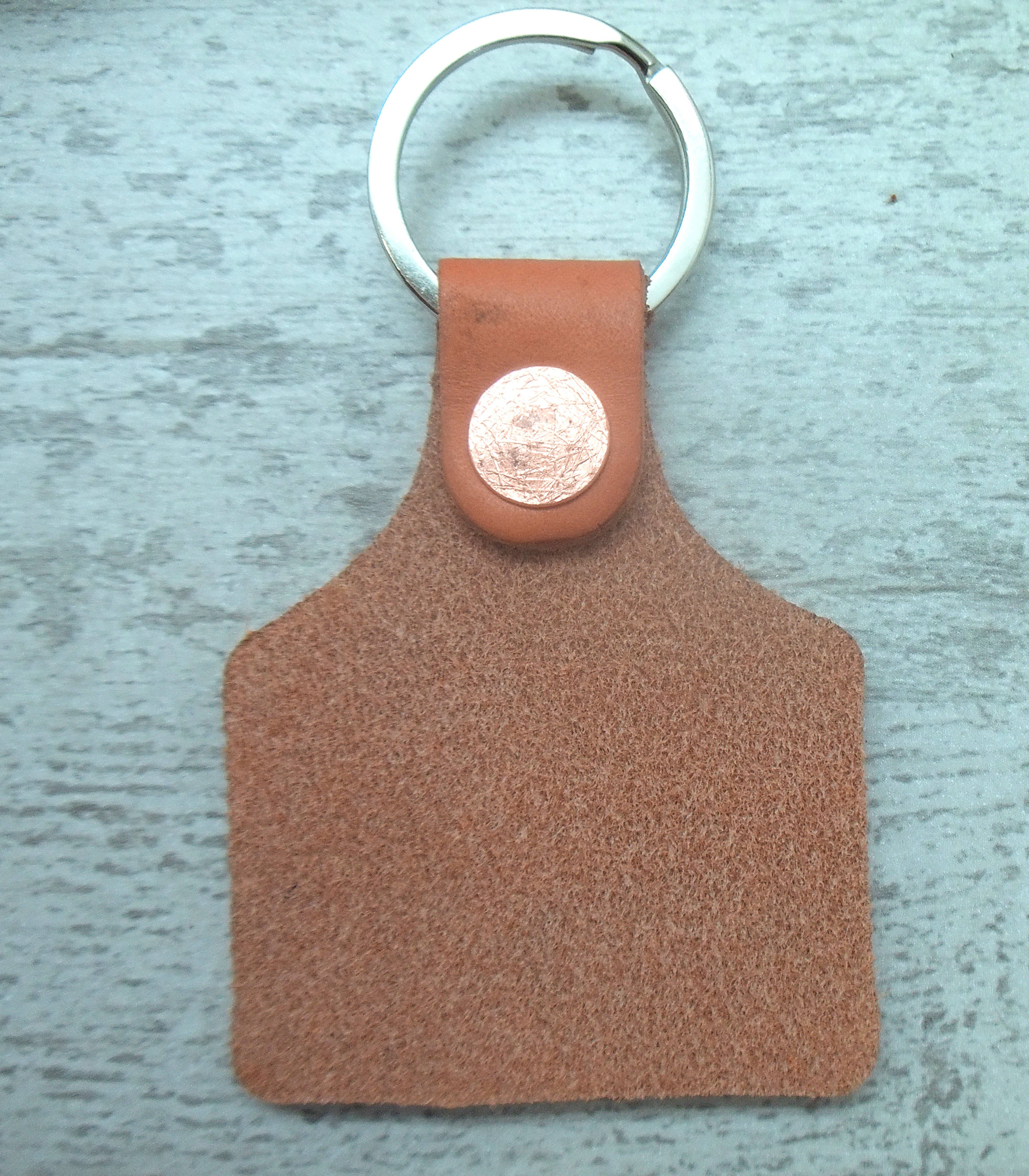 The Lucky Horse Company – Porta-chaves - Unissexo por atacado – Chaveiro de couro western com plaquinha « I'm Your Huckleberry »3