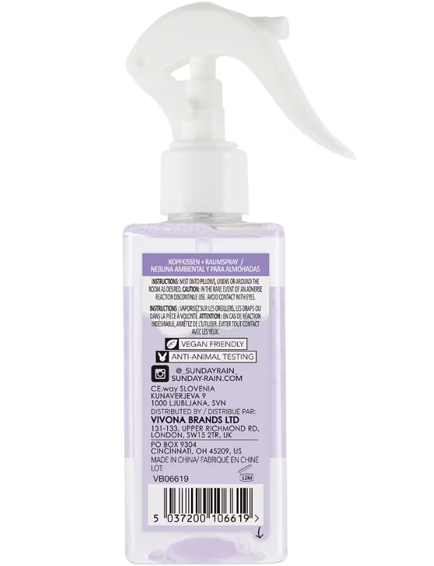 Beauty Goddess – wholesale Room & linen spray – Sunday Rain Sleep Easy Luxury Relaxing Soothing Pillow and Room Mist Spray, Vegan and Cruelty-Free, Lavender and Cedarwood, 200ml1