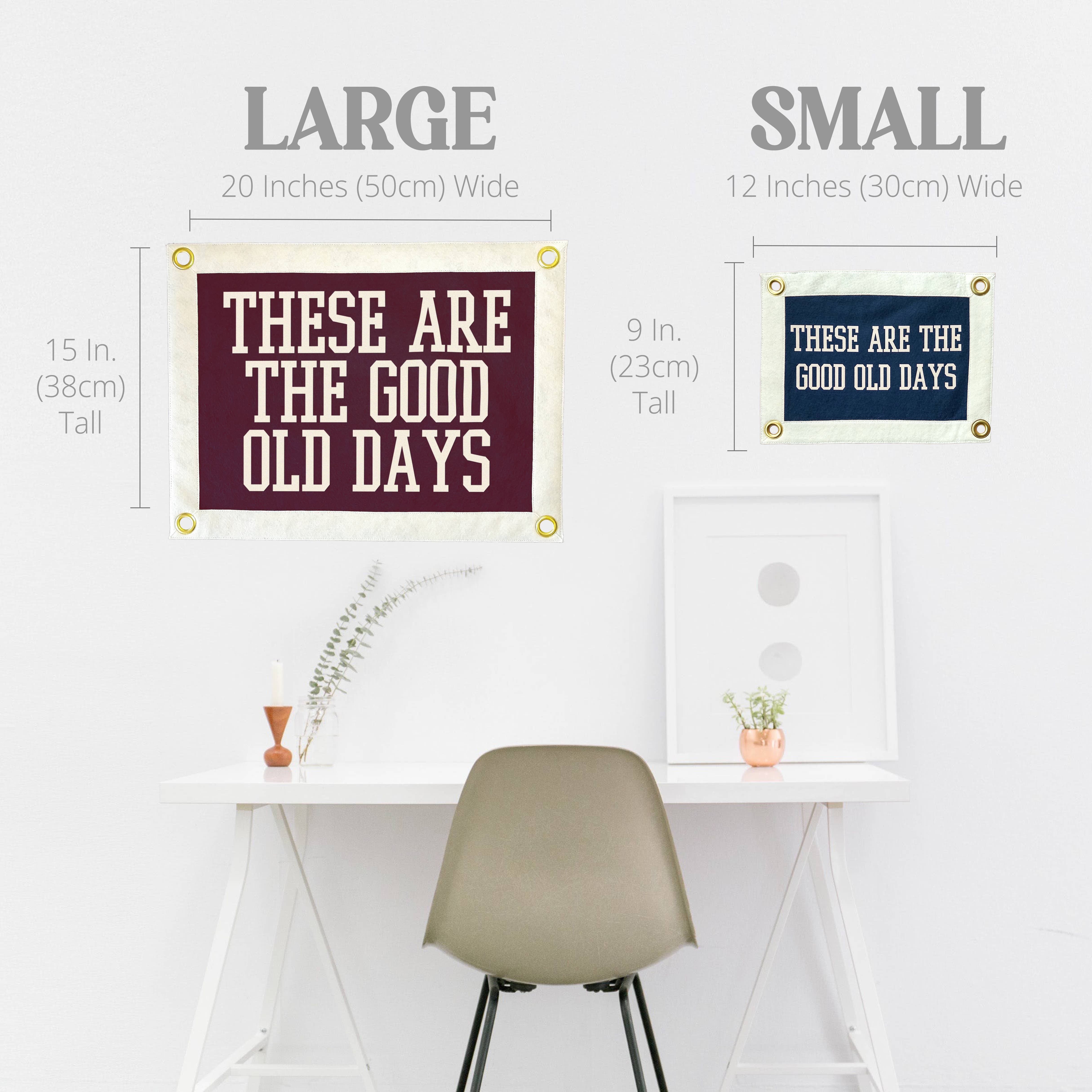 Pennant For Your Thoughts - Wholesale Banner - These Are The Good Old Days Camp Flag | Wall Hanging Banner8