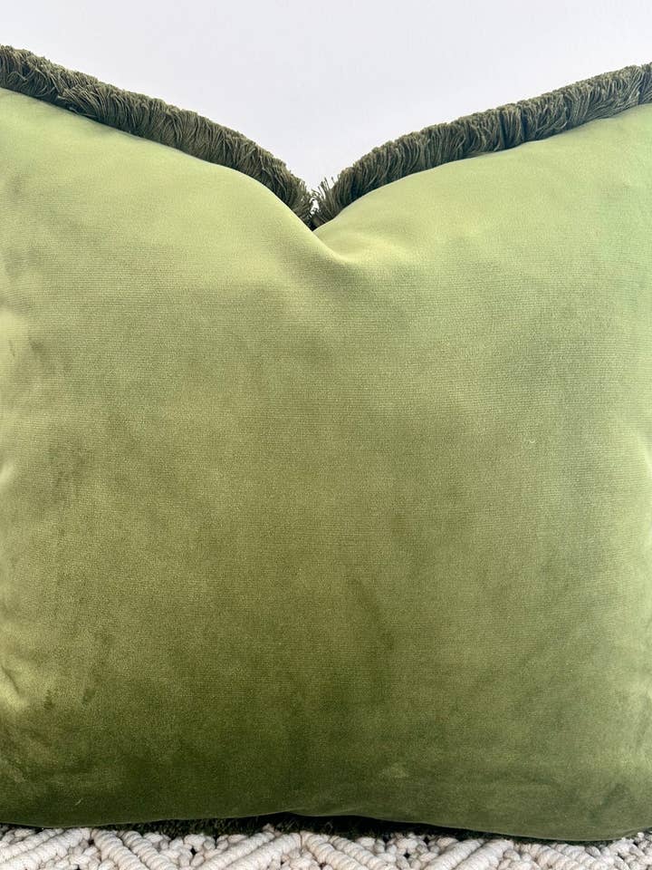 The Couture Cushion - The Forest Green Varley - Style No. 210 for wholesale by The Couture Cushion