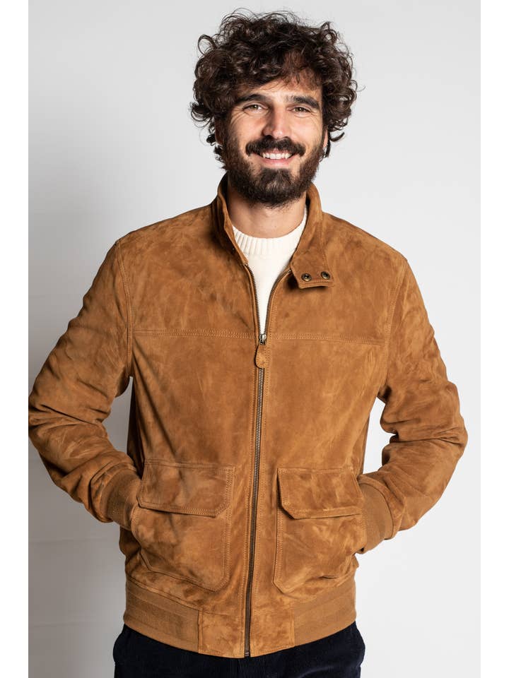 JAQK - Wholesale Jacket - Men's - Doherty Caramel Leather Jacket5