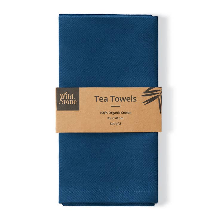 Wild and Stone - Wholesale Tea Towel - Organic Cotton Tea Towel | Herringbone Weave1