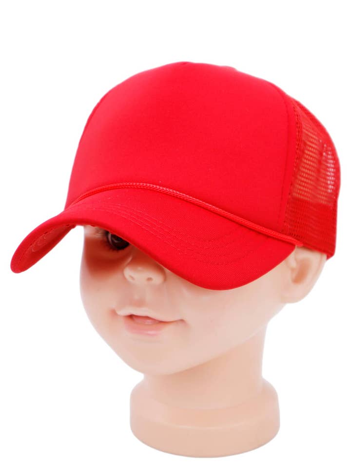 Kids Five Panel Sponge Padded Trucker Hat and other Purchase Wholesale kids mesh. Free Returns & Net 60 Terms on Faire trending on Faire.