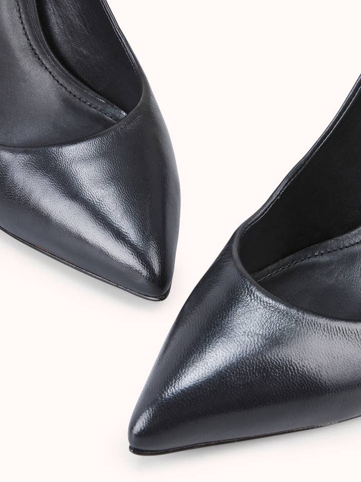 COSMOPARIS - Wholesale High Heels - Women's - Jissia Pump - Black Smooth Leather3